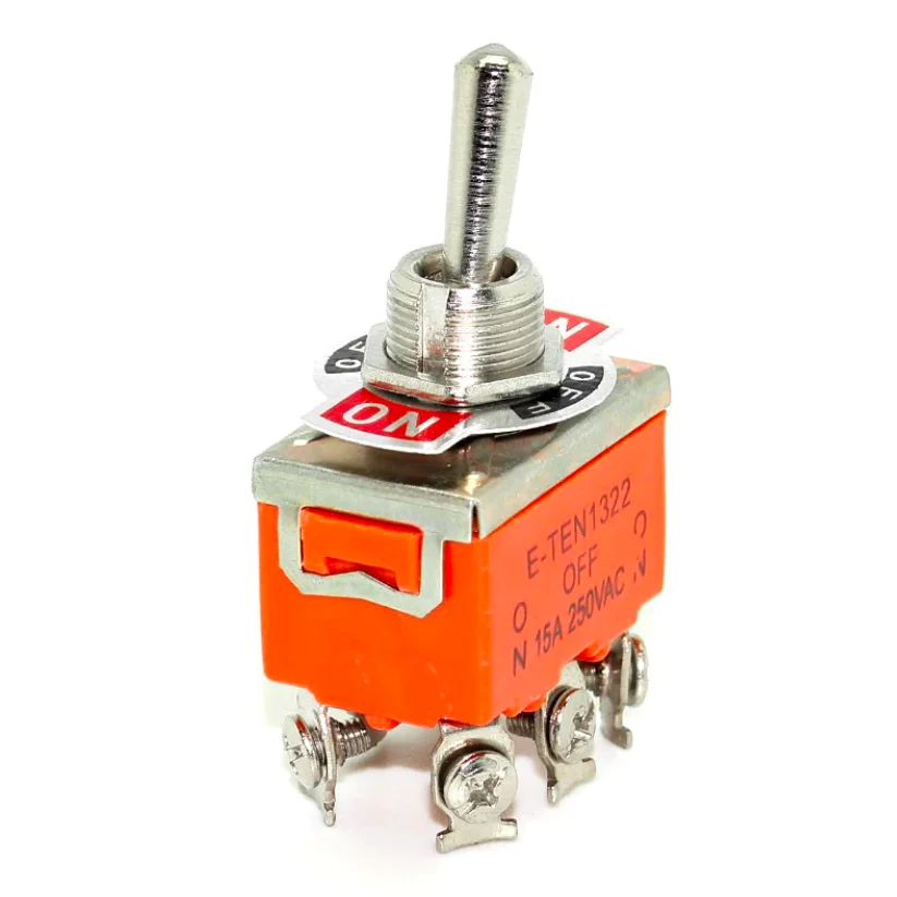 E-TEN 1322 Toggle Switch - 15A, 250VAC, 10000 Mechanical Life