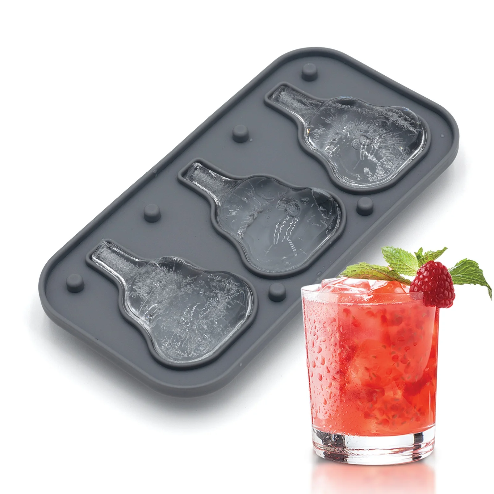 Silicone Ice Cube Mold, Whiskey Bottle Shaped Ice Tray Food-Grade Reusable Ice Mould for Cocktail Drinks, BPA Free Bar Accessory supplier