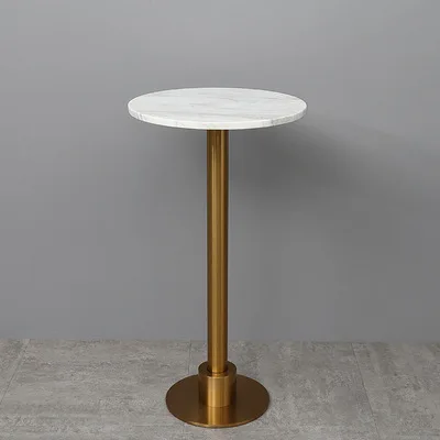 Commercial Furniture Manufacture Various High Quality Restaurant Marble Round Metal Coffee Leisure Table Furniture