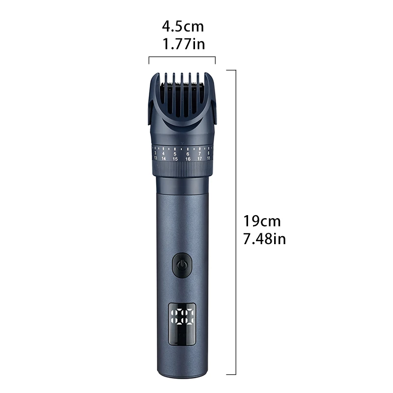 Digital Display USB Rechargeable Adjustable Comb 5 in 1 Grooming Kit Electric Hair Clipper manufacture