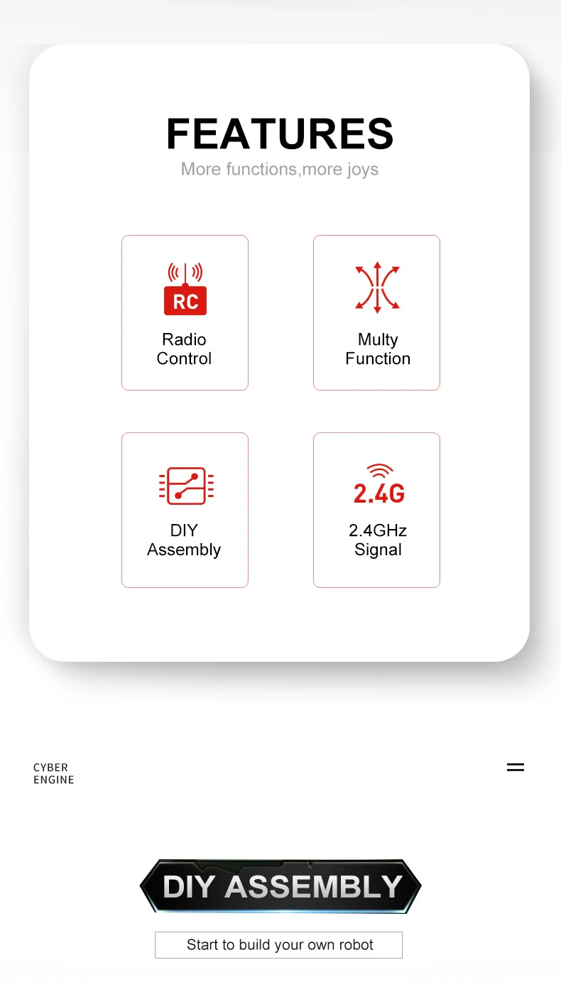 Mini Q 2 4g Rc Diy Robot Car Remove Controlled Robot Cyber Engines Erob Engineering Robot Buy Cyber Engines Erob Mini Rc Robot Rc Robots For Boys Age 8 12 Product On Alibaba Com