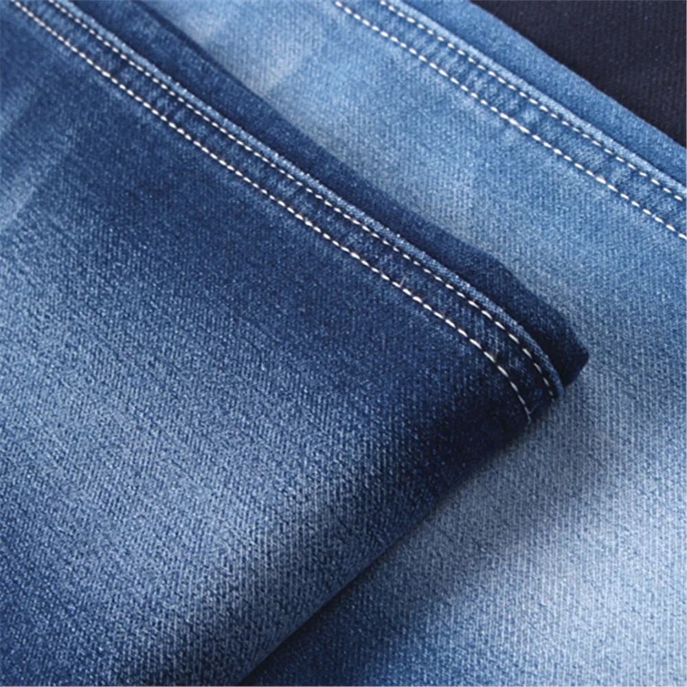 70%Cotton 28%Poly 2%Spandex High Stretch Denim Jean Fabric Wholesale
