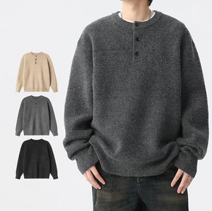 Custom Autumn and Winter Round Neck Sweater for Men and Women Casual Knitted Top