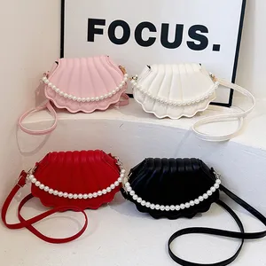 Shell Design 2026 Trendy  Women's  PU Leather Polyester Shoulder Bag Underarm Zip Simple Geometric