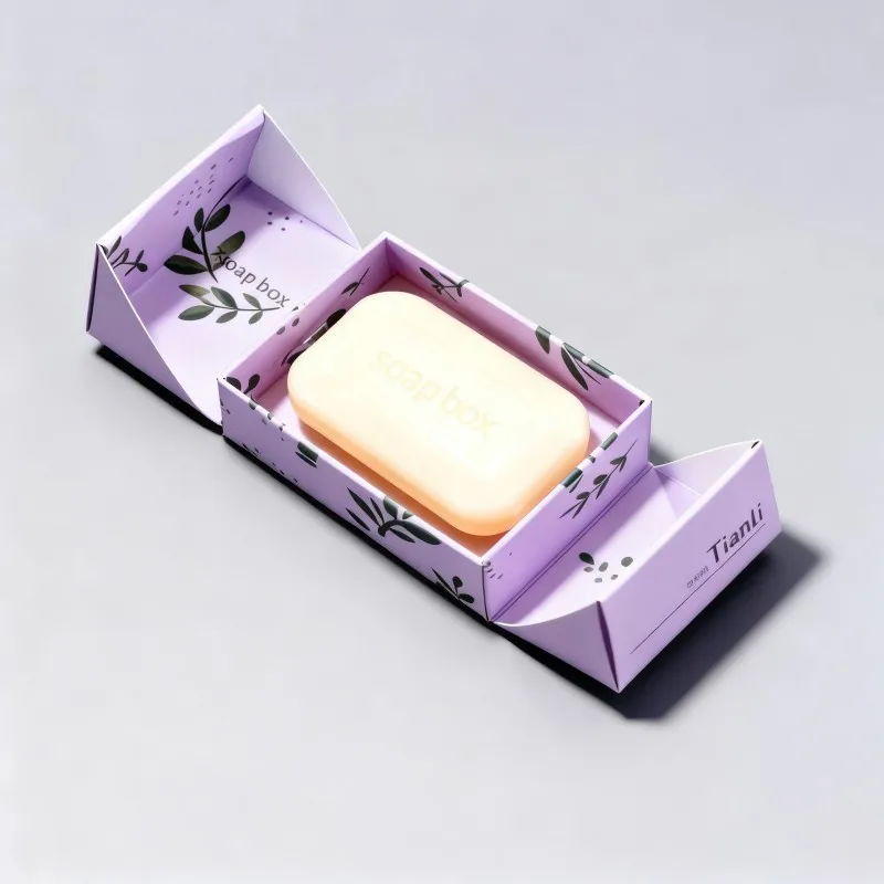 Çok Satan Çift Kapılı İnce Sabun Kağıt Kutusu Dijital Baskılı Yüksek Kaliteli Sabun Ambalaj Kutusu, Yüksek Kaliteli Geri Dönüşümlü Lüks Hediye Kutusu