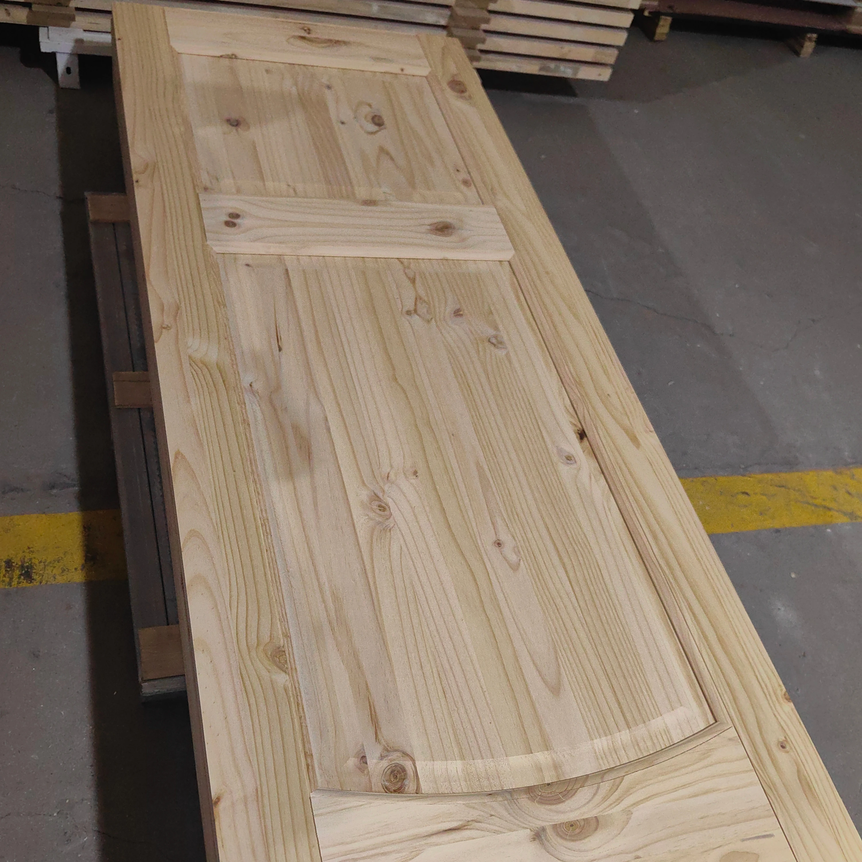 Simple Home Bedroom Pine Veneer MDF Wood Veneer Interior Doors House Single Leaf Wooden Internal Doors