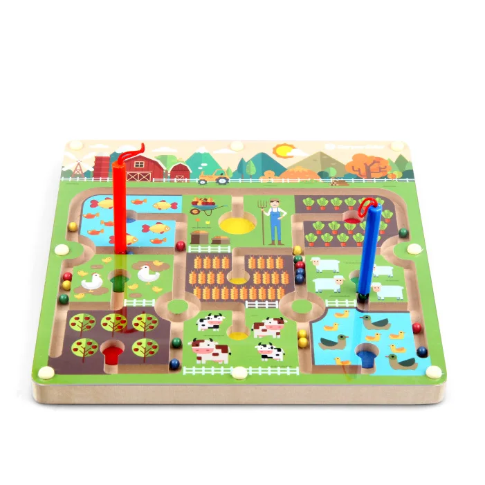 3d Wooden Maze Puzzle Toys Magnet Beads Maze Children Educational 3d Wooden Maze Puzzle Toys Magnet Beads Maze Children Educational