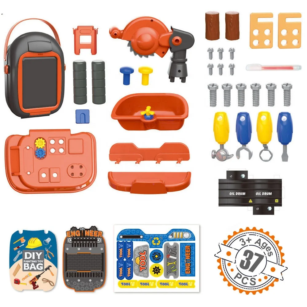 Новое поступление ручная сумка для ремонта ролевых игр своими руками механический Пластиковый Ящик игрушек набор инструментов чемодан