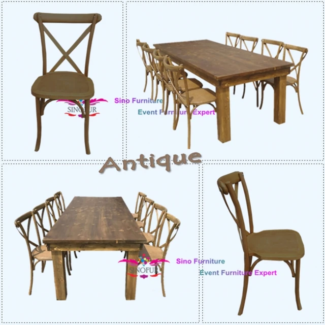 Лидер продаж, старинный винтажный стол для фермы из массива дерева