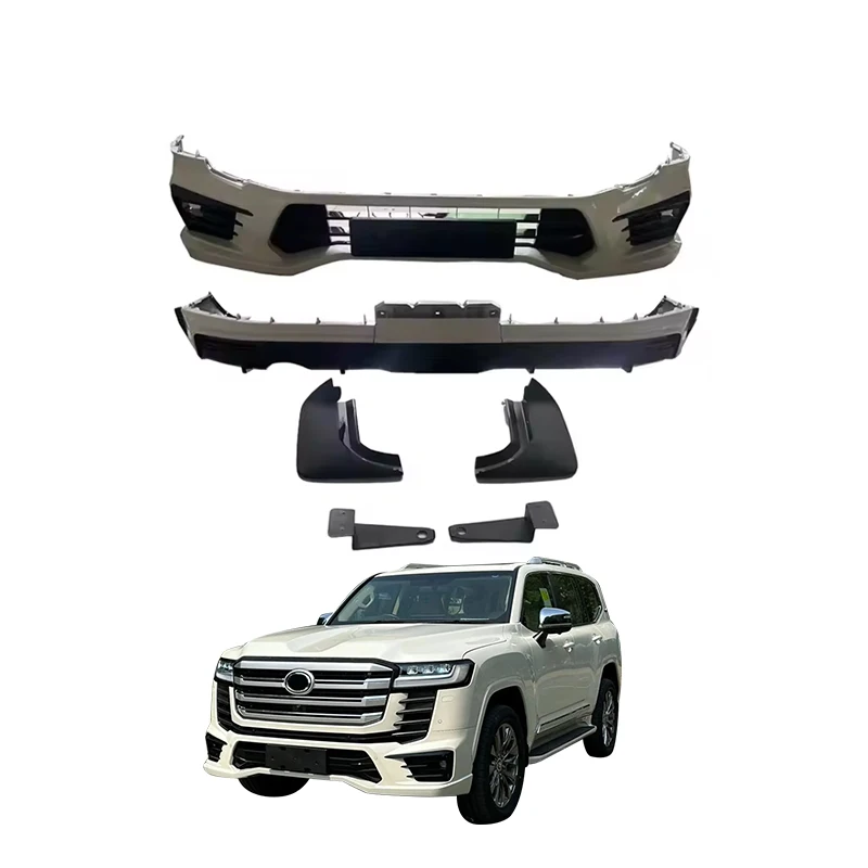 Auto Parts New Carbon Fiber Body Kit for Land Cruiser LC300 High ABS Rear Front Bumper Fog Light Designed for Kuwait Model