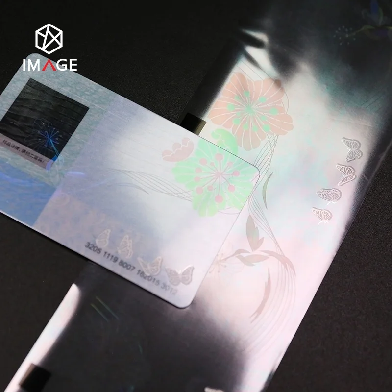 High Security ID Card Hologram Heat Transfer Overlay with Seamless Visual Effect