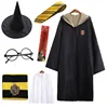 [Yellow] Robe + Shirt + Tie + Scarf + Glasses + Wand + Wizard Hat