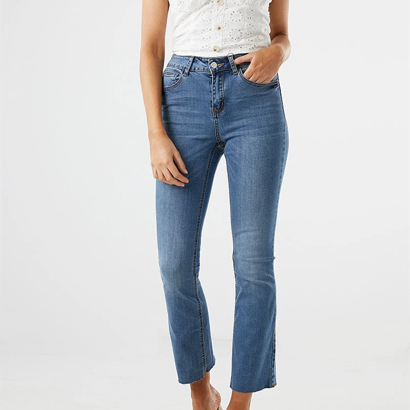 Vaqueros De Cintura Alta Para Mujer,Nuevo Diseño,Estilo Foto Pent,Oem,Venta  Al Por Mayor - Buy Pantalones Vaqueros Estrechos De Señora,Nuevos Diseños  De Jeans Fotos,Vaqueros Elegantes Para Mujer Product on Alibaba.com