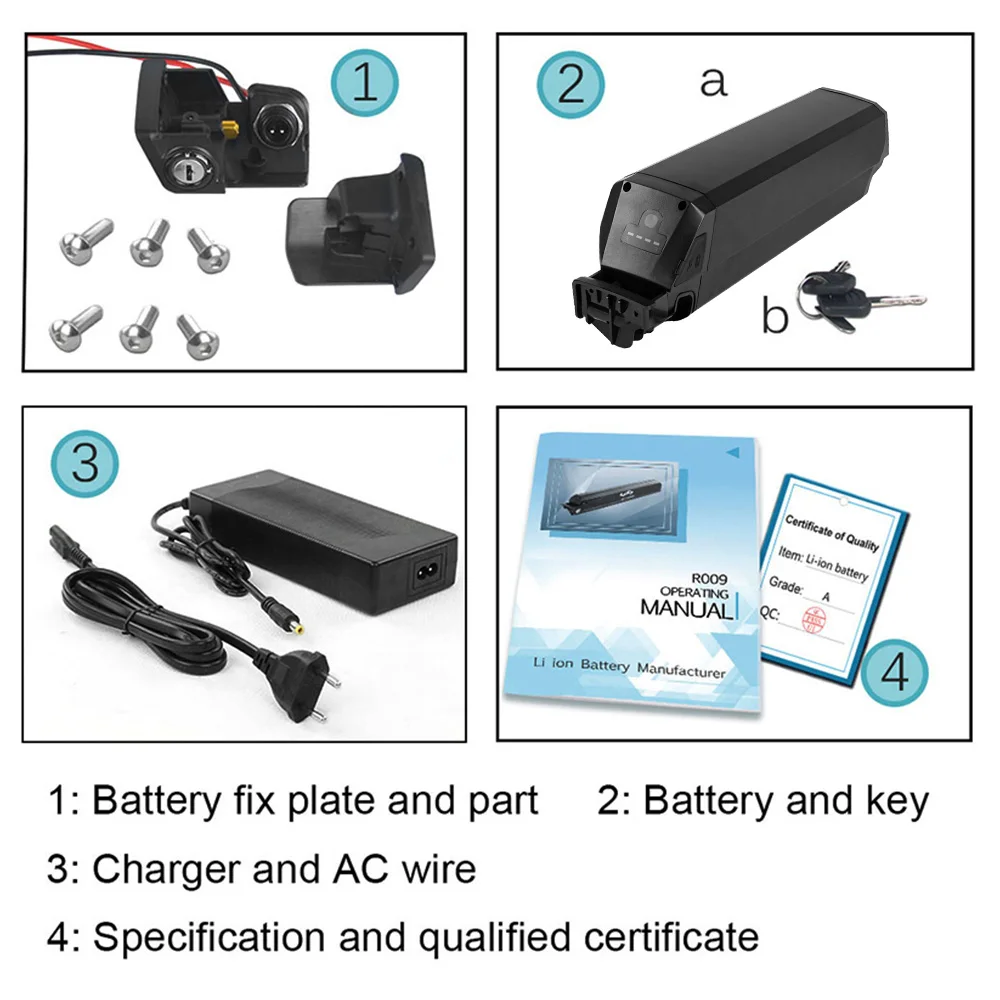 Batterie Dorado 48 V 13 Ah en stock pour motos de ville_voghion.com