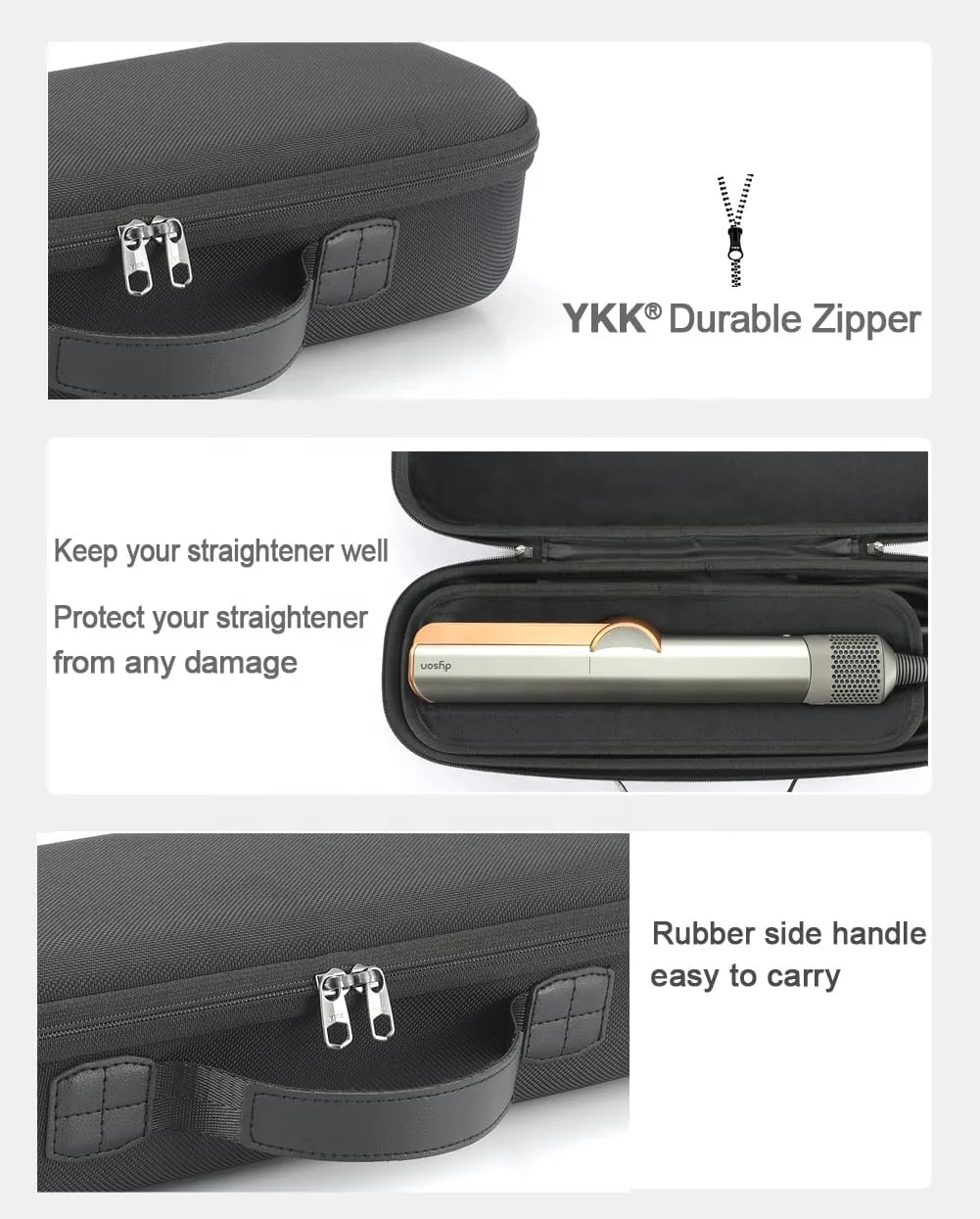 Custom Special Purpose Hard EVA Tool Case for Dyson Airstrait & Hair Straightener Airstrait HT01 Accessories Storage Eva Bag