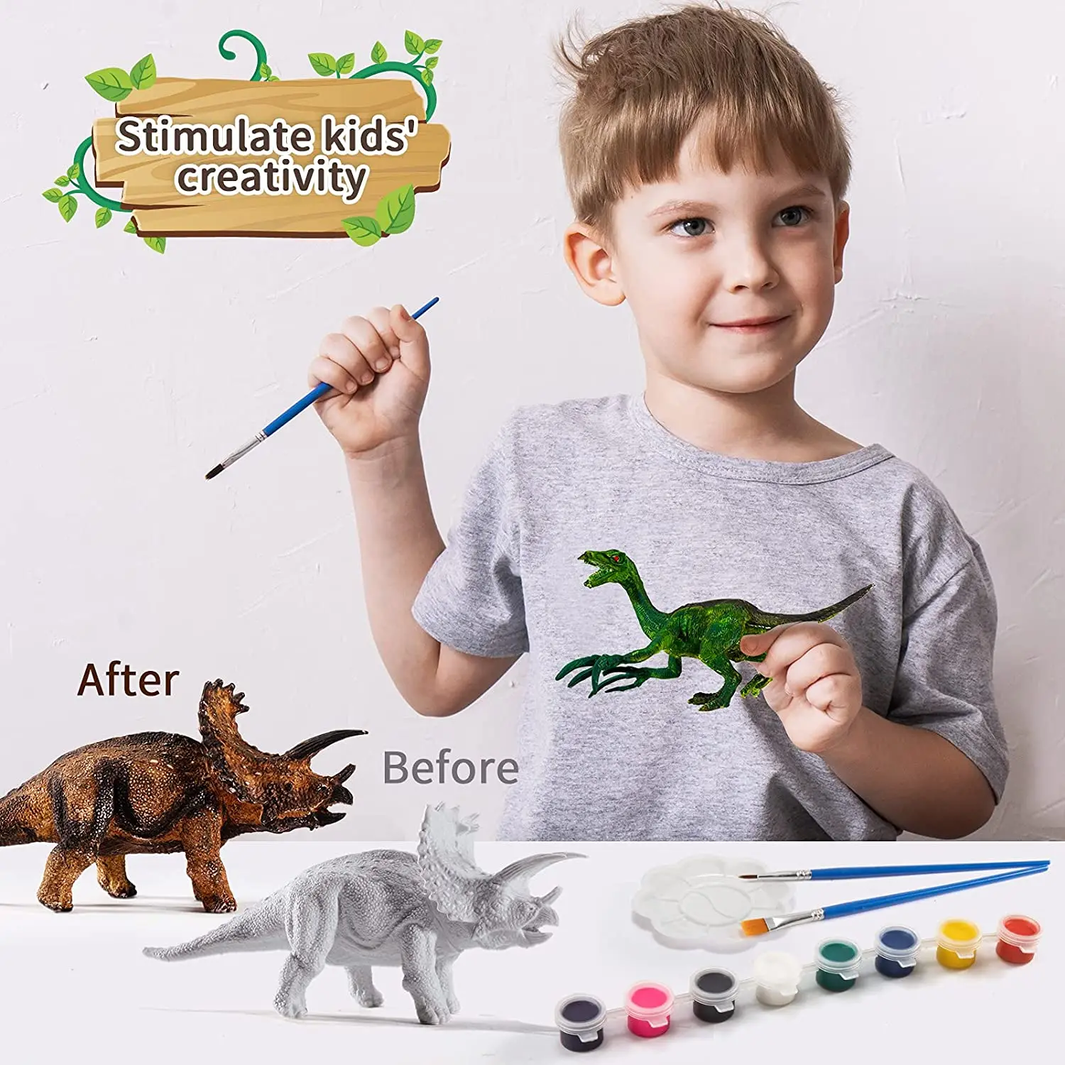 Jogo da pintura do dinossauro playgo, dinossauros para pintar, animais para  pintar, brinquedo do dinossauro, animais