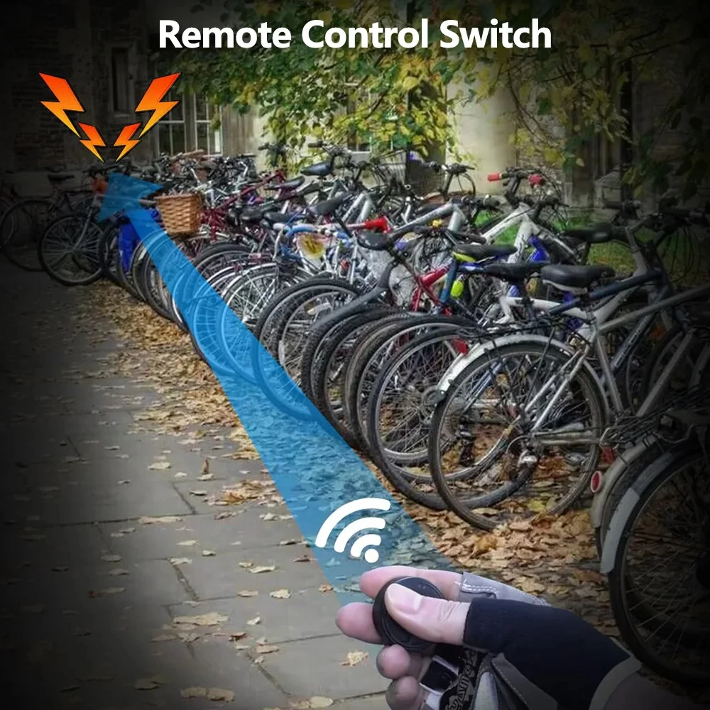 Велосипедный электрический звонок перезаряжаемый 120 дБ