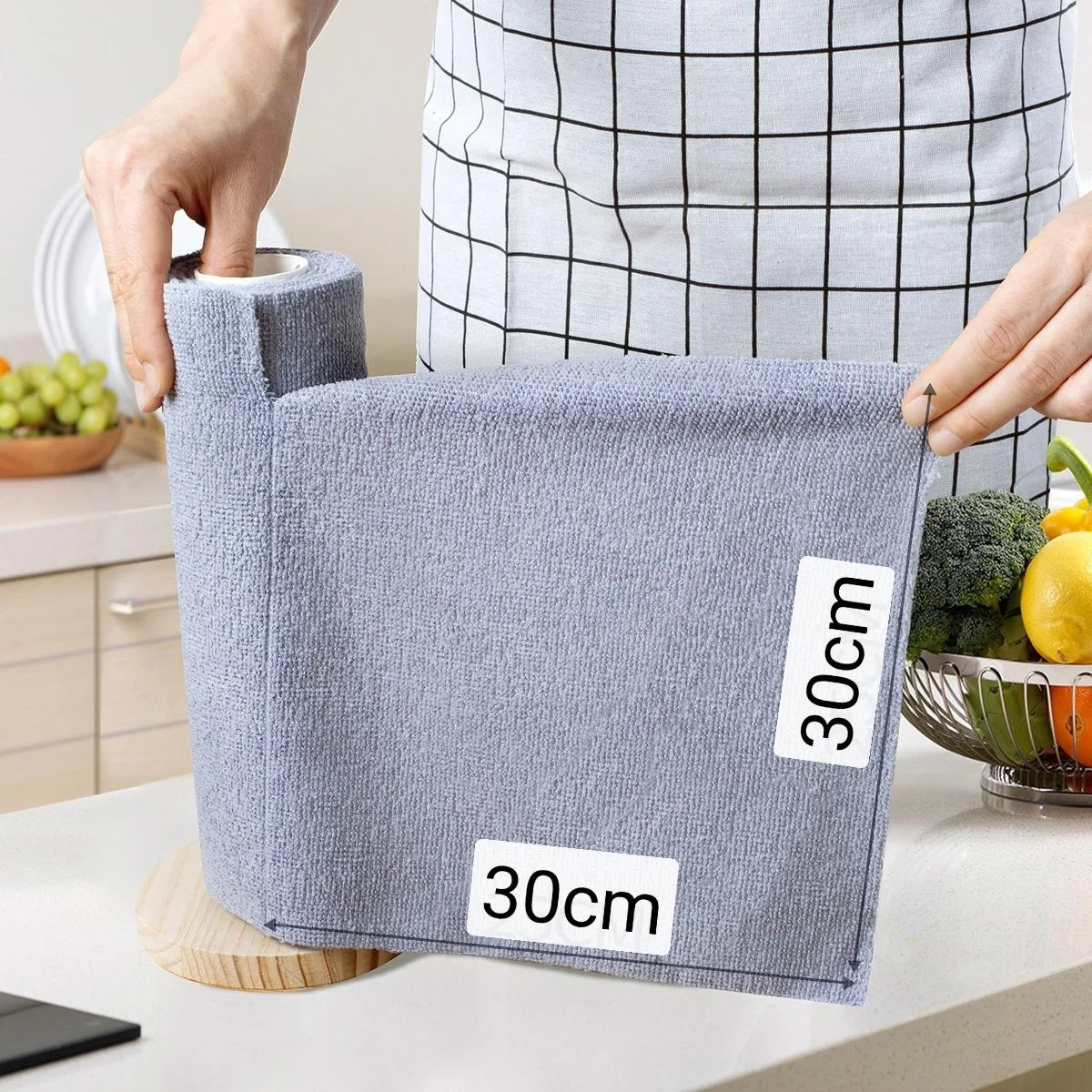 Best-selling Microfiber Multi-purpose Cleaning Cloth Yellow Towel Roll for Home Kitchen Car Wash Dish Cleaning Supplies