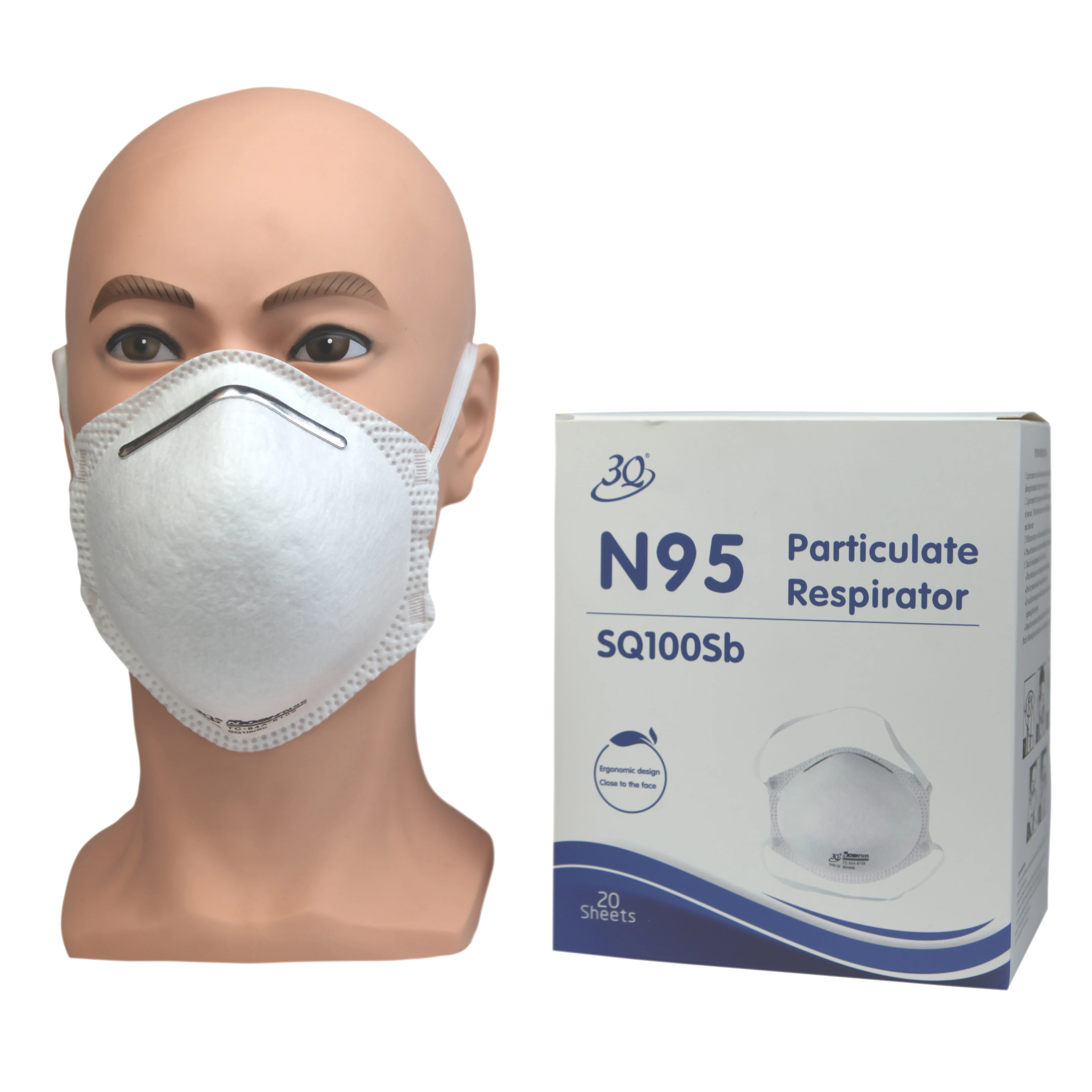 3q Brand Niosh Approved Head Loop 100sb Respiratory Mascarillas Dust ...