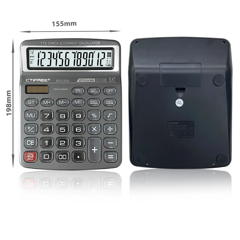 Solar Battery Dual Power Calculator - High Quality & Versatile