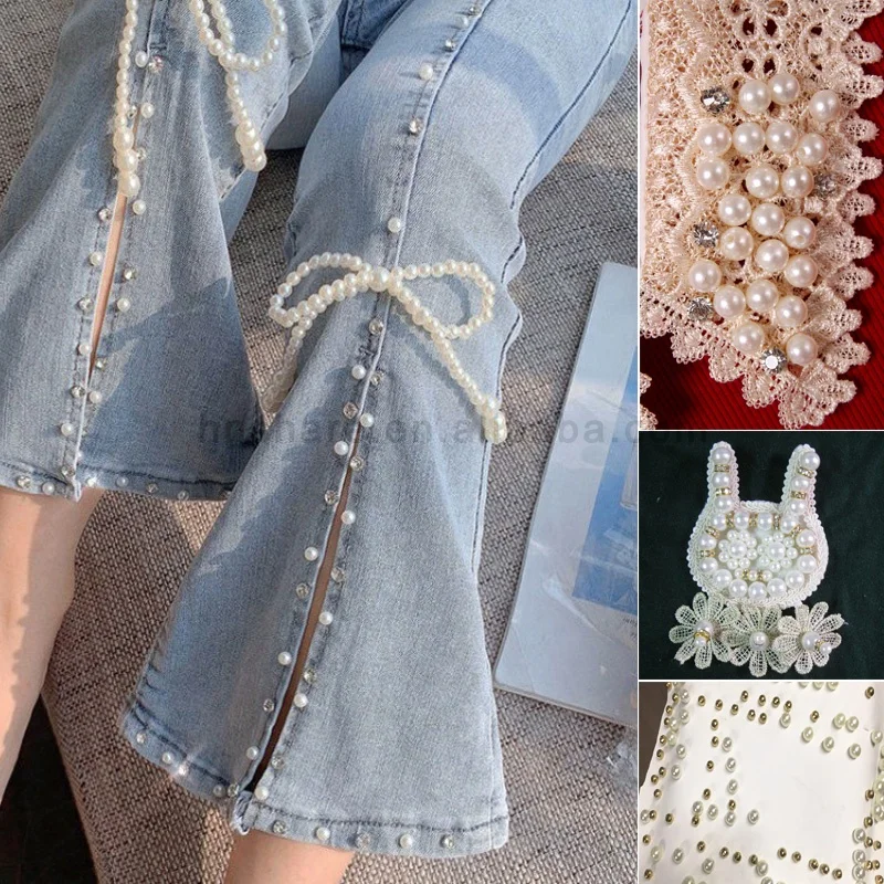 Garment Beads Attaching Pearl Setting Machine Automatic Nail Pearl Fixing Beading Machine