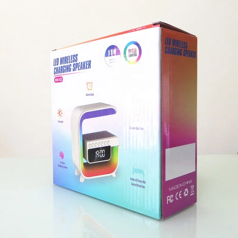 ミニG形スマートデスクランプ｜無線充電付きLED RGBナイトライト