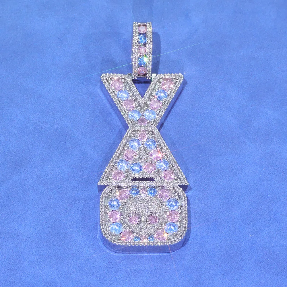 Iced Out Custom Letter Pendant.