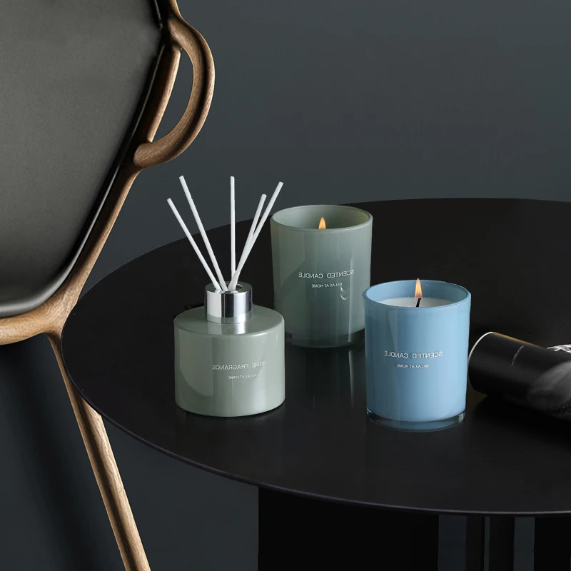 Оптовая продажа, пустая герконовая бутылка диффузора с подарочной коробкой, набор ароматических роскошных свечей, палочки диффузора для подарка