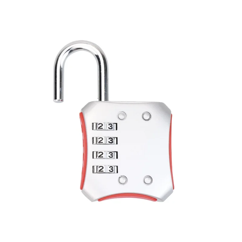 Padlock 4 Digit Combination Lock - for Gym School Locker, Outdoor Gate,  Shed, Fence, and Storage - Weatherproof Metal - Keyless, Easy to Set