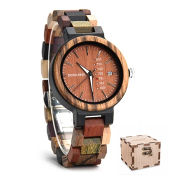 Wholesale Wooden Packaging For Luxury Wooden Single Unisex Quartz Wood Wrist Watch