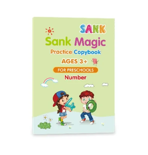 A4 Size Customized Practical Reusable Children Writing Tool Sank Magic Copybook