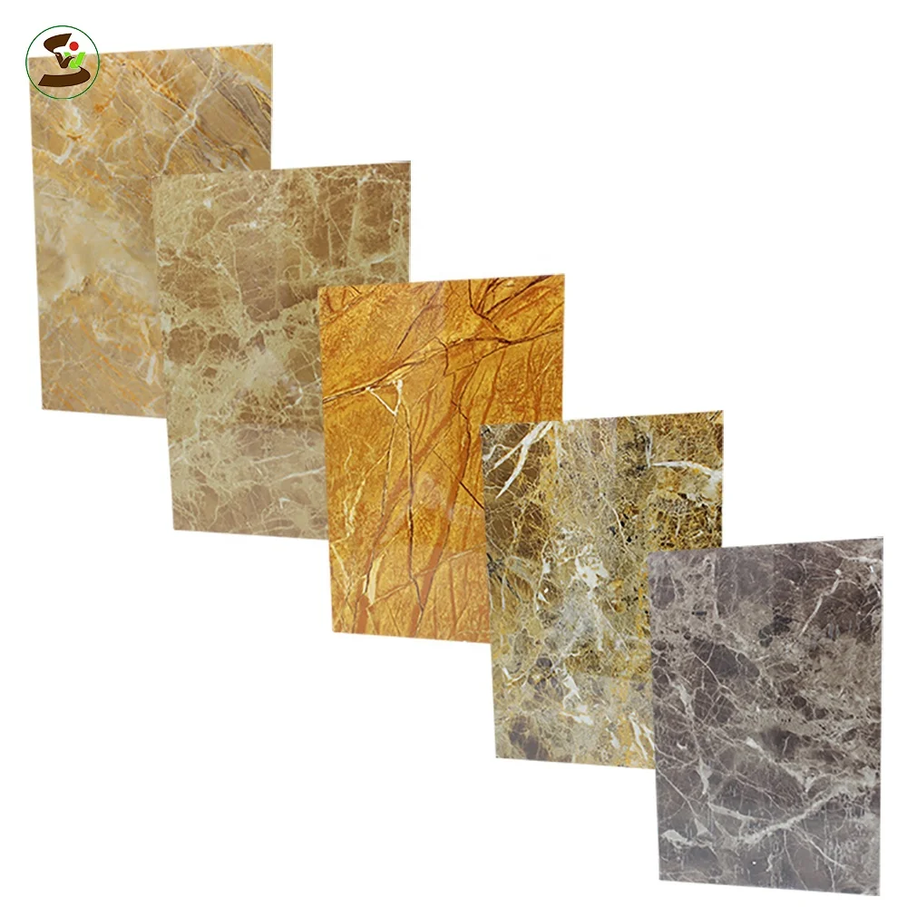 New Design Anti Scratch Waterproof Polymarble Sheet Pvc Marble Wall Panel Price
