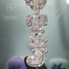 3Inches Silver+Moissanite