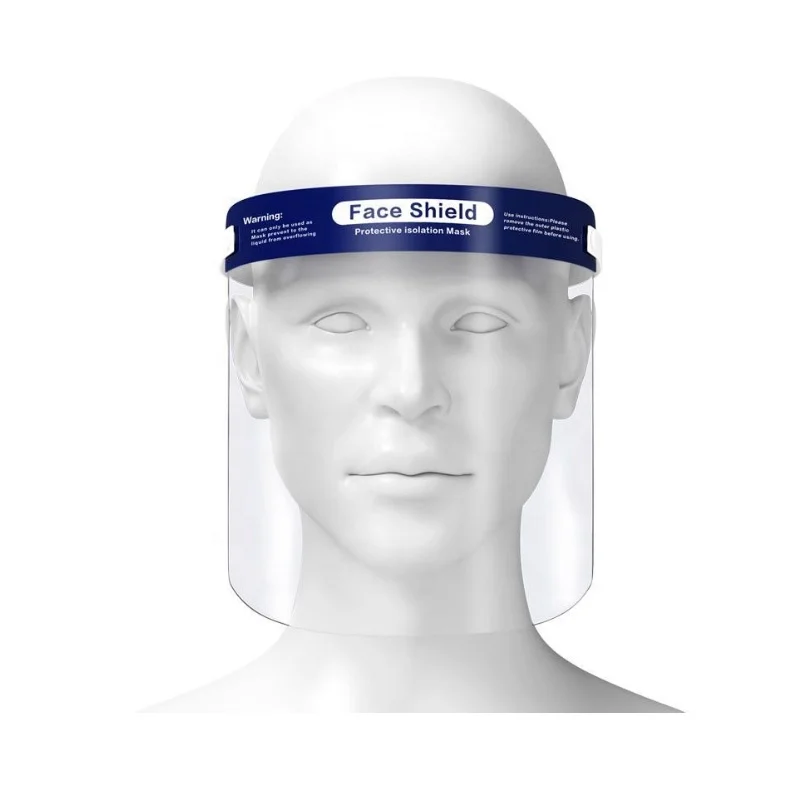 Scutum Faciale Plasticum Anti-Nebulosum et Anti-Scratch Cum Visore, Mascae Medicae pro Protectione et Separatione Faciei, Scutum Protectivum Faciale