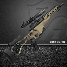 BEILIGE M40A6 Blaster Gun for Children & Kids Soft Bullet Nylon Ejector Outdoor Safe Manual Shell Ejection