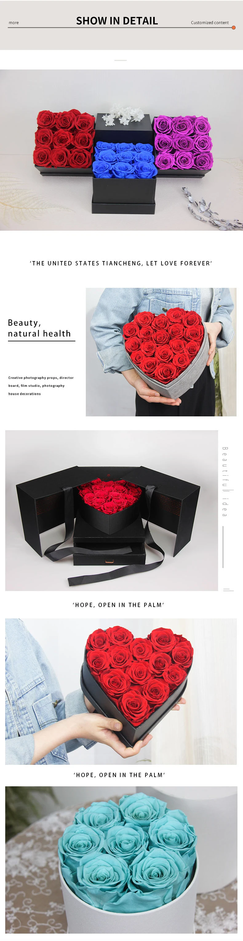 Immortalities Roses DKB Dried Rose Long Lasting Real Natural Eternal Immortality Save Roses ...