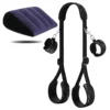 Leg strap pillow-leather black