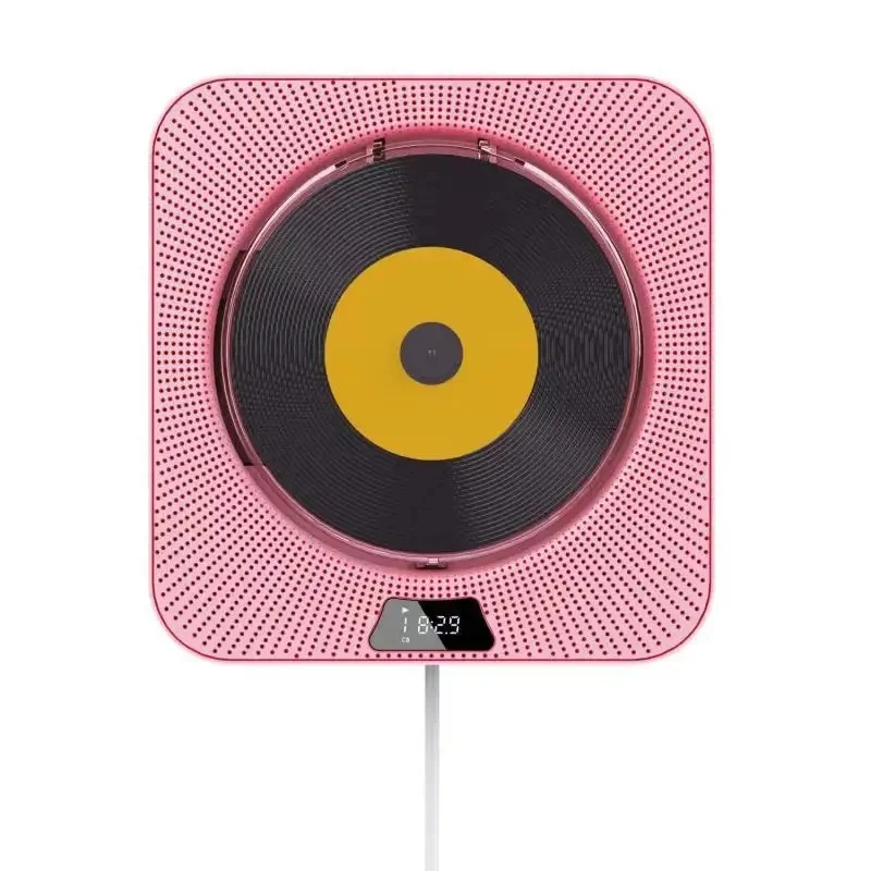 Q200壁掛け式CDプレーヤーBTスピーカーリモコン付きFMラジオTF