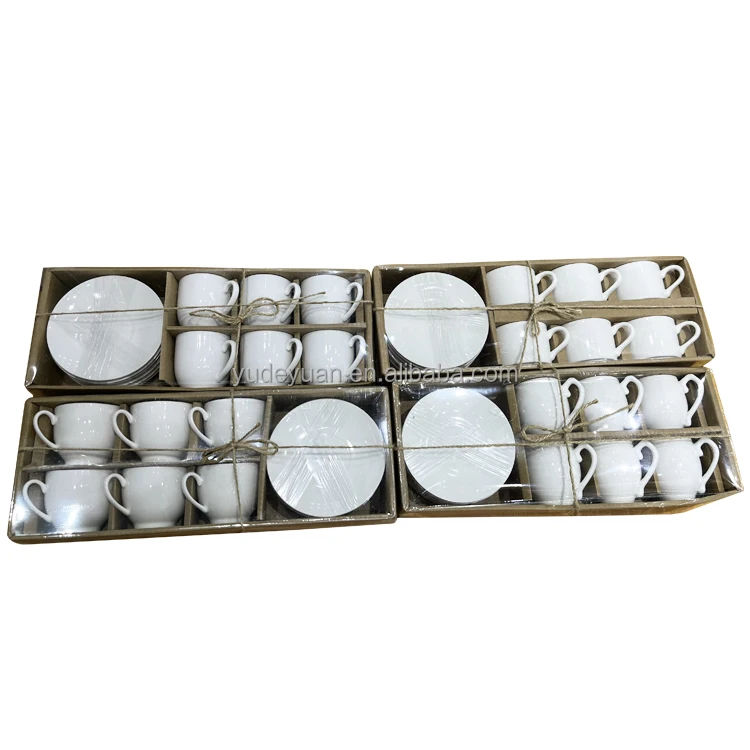 Fine Porcelain White New Bone China Modern Custom Espresso Cups 90cc