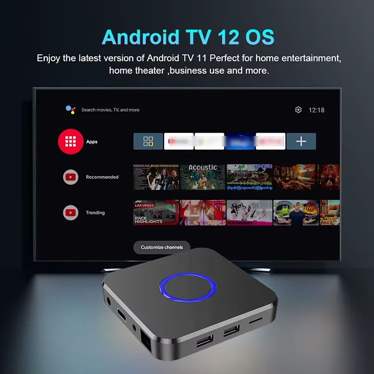Smart Voice Remote Dual Wifi 4K Ultra HD I96 Z12 TV Box