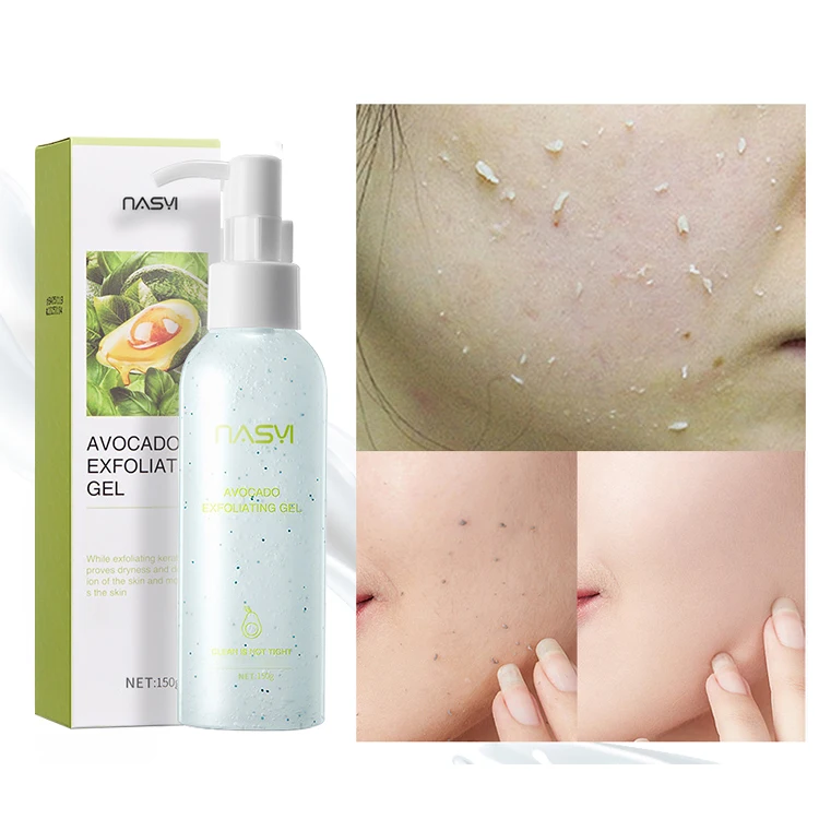 High Quality Avocado Exfoliant Gel Acne Treatment Deep Skin Care Cleansing Exfoliating