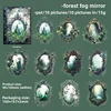 D Espejo de niebla forestal