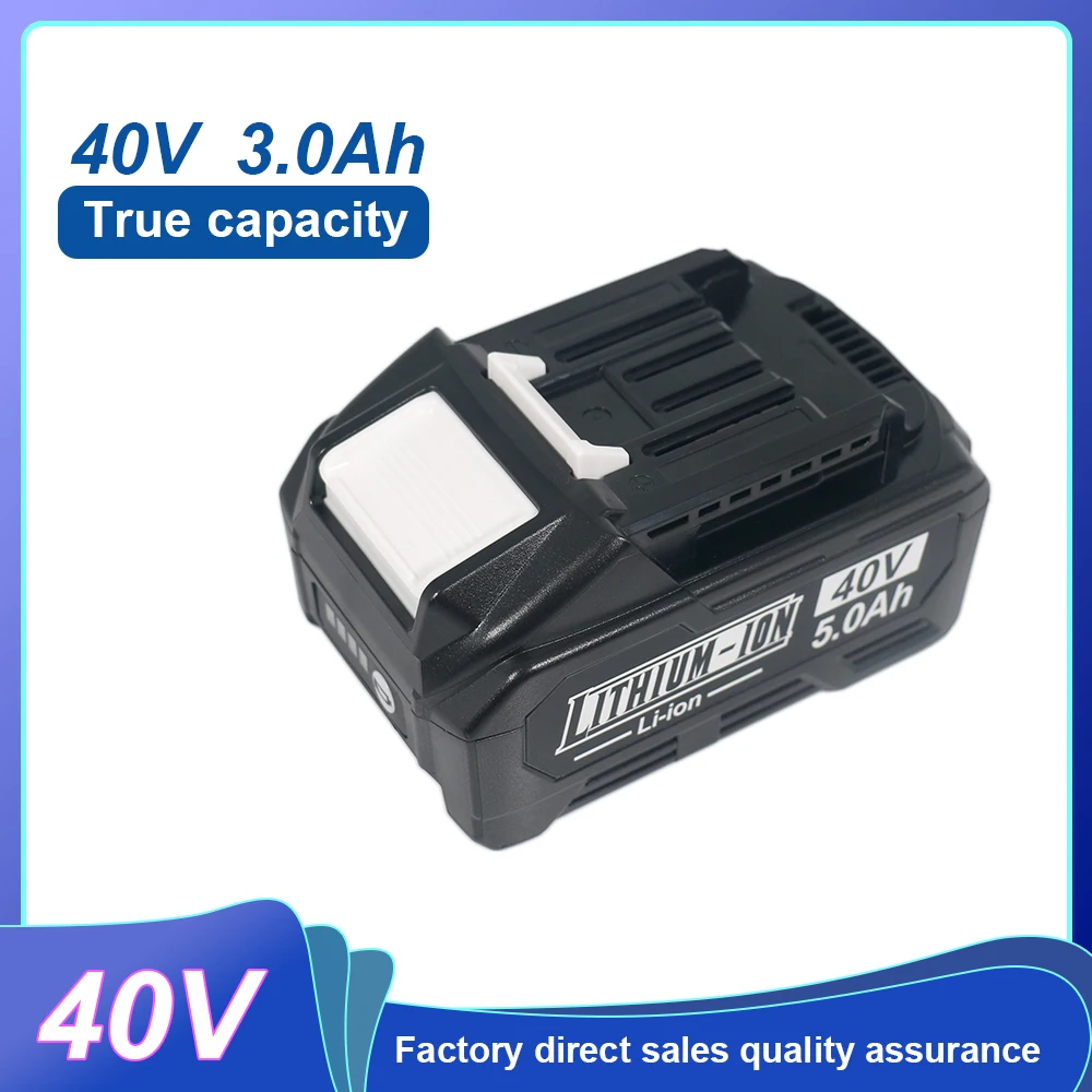 High Power 10C Discharge Lithium-ion Battery Pack 21700 Cells 10S1P 40V 5.0Ah 4.0Ah 3.0Ah Replacement Battery for Power Tools