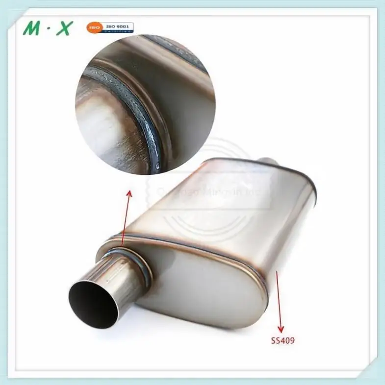 thumbnail image 2 of Floshine Universal 409 Stainless Muffler Straight-Through Performance 2 of 9