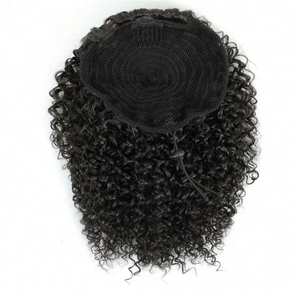 drawstring puff afro kinky curly ponytail synthetic afro puff