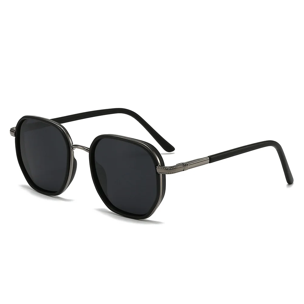 New Metal Fashion Polarized Sunglasses Men Polarized Sunglasses Women Polygonal Anti UV Polarized Sunglasses Custom Wholesale