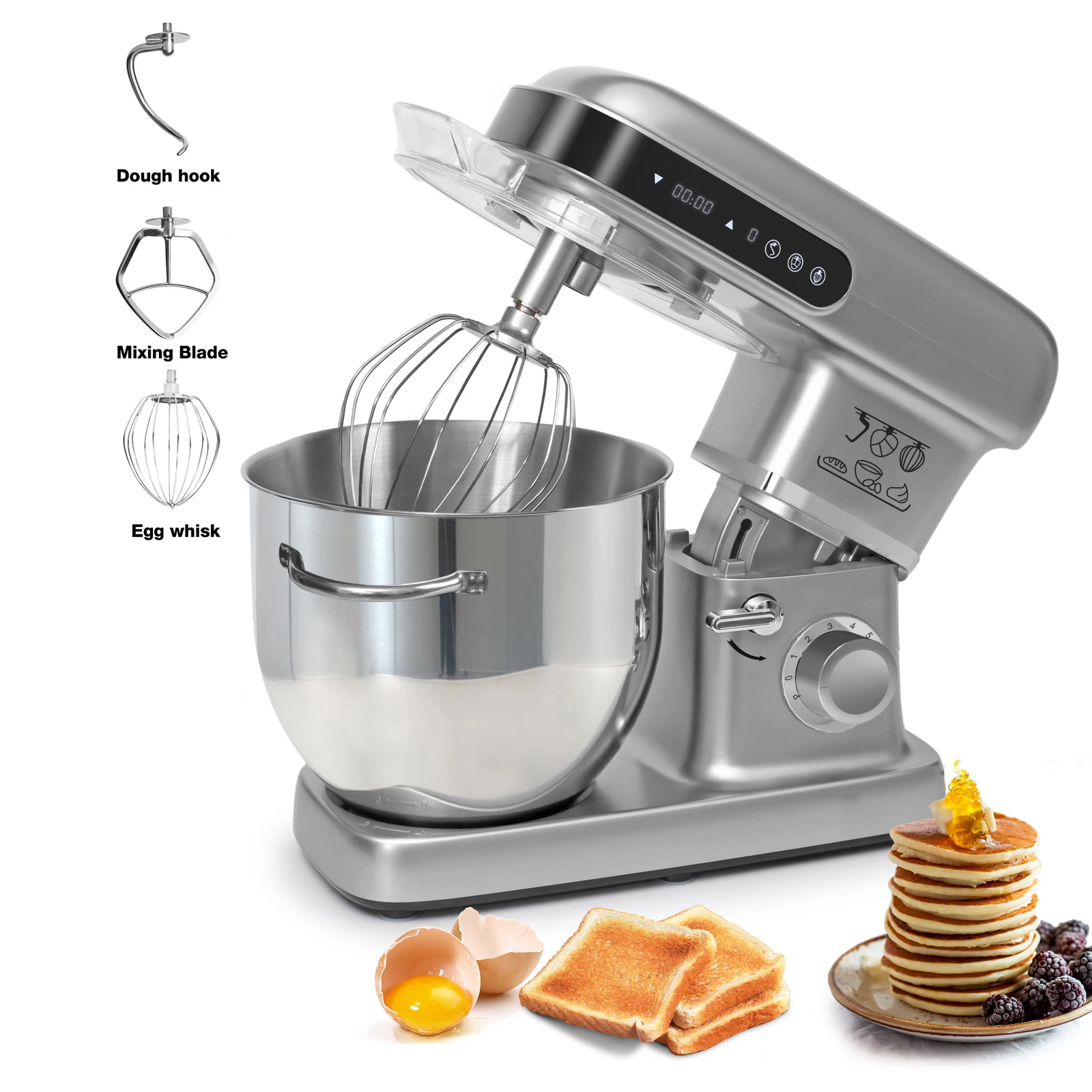 Cheftronic Hochleistungs-2200w 10l Küchenmaschine Für Kuchen Und Teig,Rührgerät Mit Standmixer-funktion