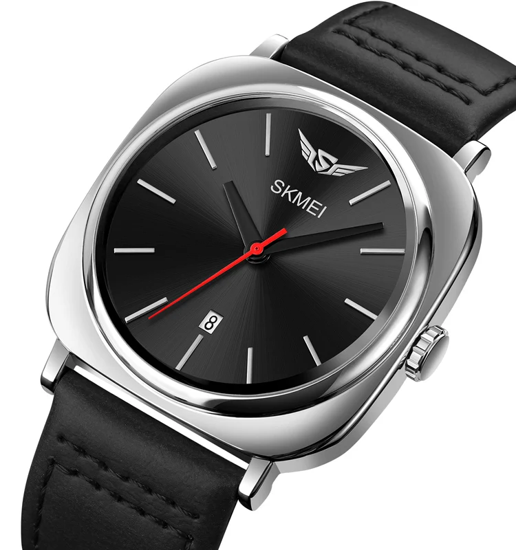 Skmei 1884 Watches Manufacturer Men Wristwatch 30m Waterproof Reloj Quartz Watch for Men with Leather Band