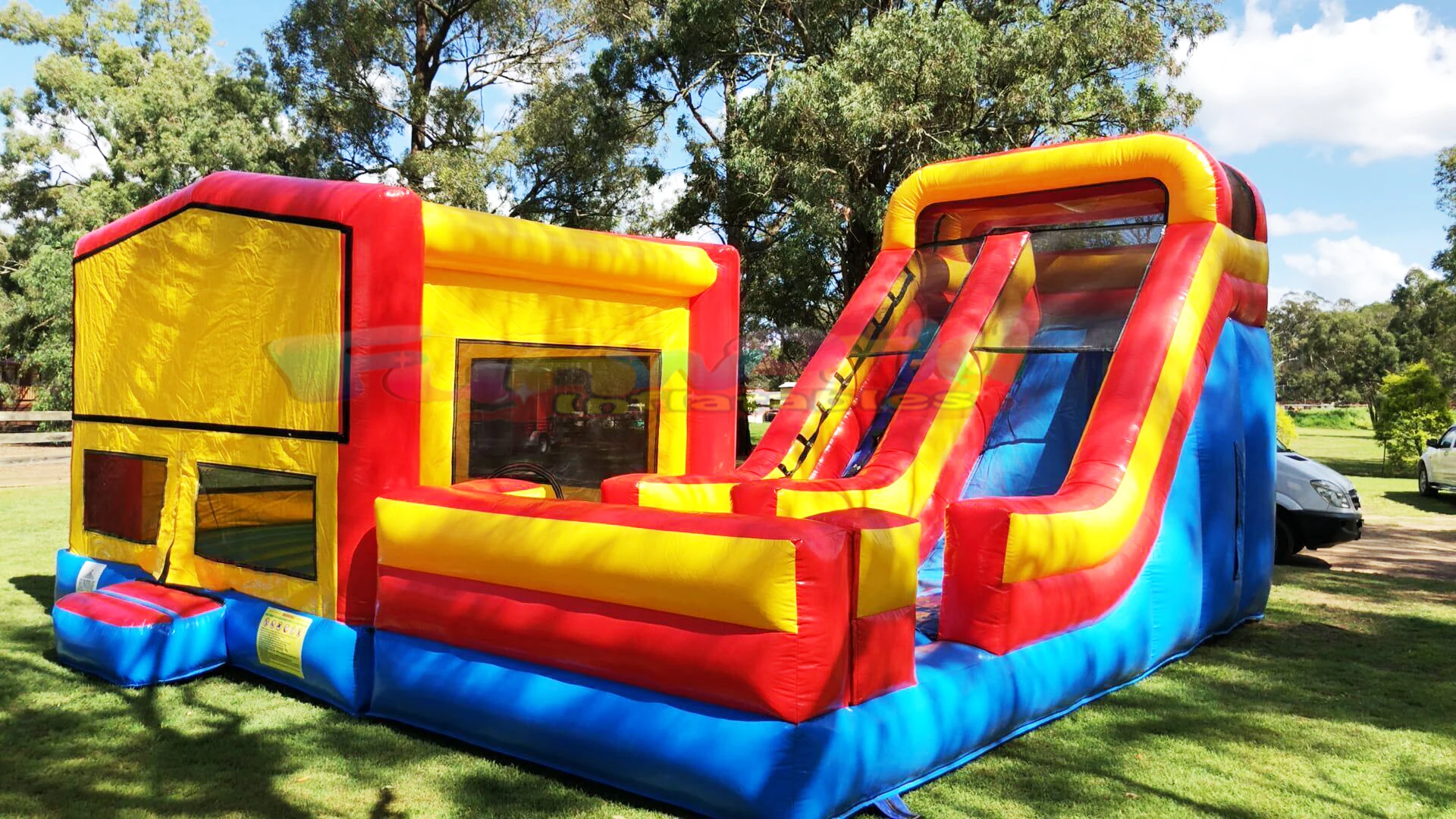 Inflatable Moonwalk With Slide Bounce House Inflatable - Buy Bounce ...