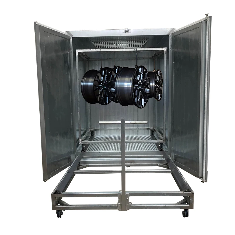 Complete Setup Sandblasting Machine and Powder Coating System for Alloy Wheel